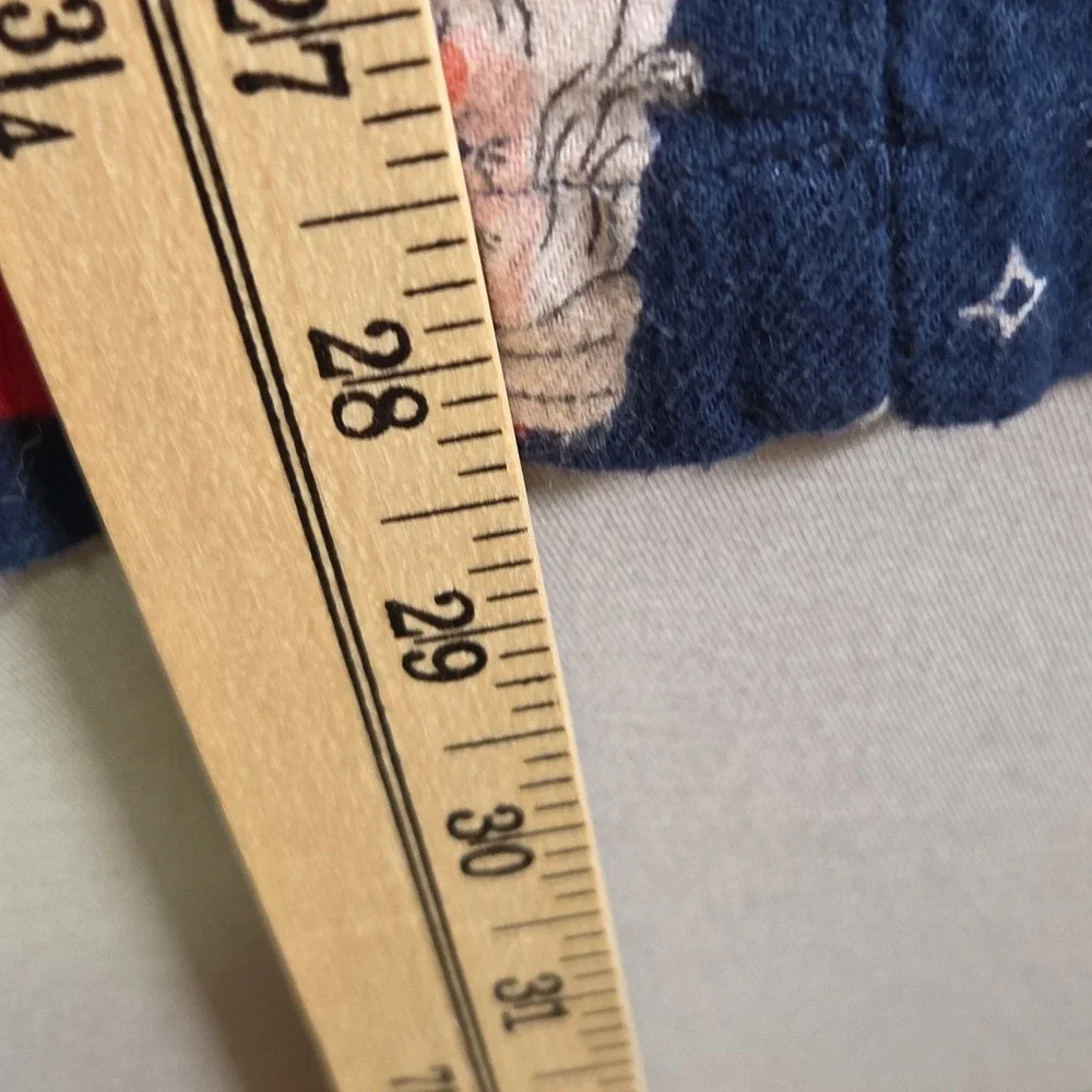 Old Navy Santa Christmas Pajama Lounge Pants Men's‎ Small Blue 100% Cotton